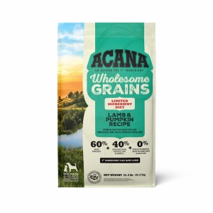 22.5lb Acana Wholesome Grains, Lamb & Pumpkin, Limited Ingredient Diet Dry Dog Food | 439201WYG