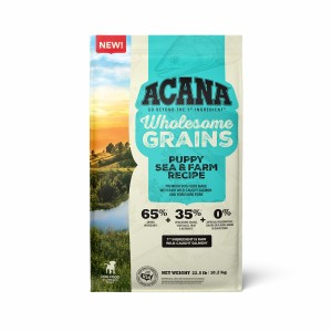 22.5lb Acana Wholesome Grains, Puppy Sea & Farm Dry Dog Food | 170326IAC