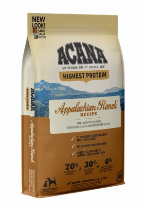 25lb Acana Highest Protein, Appalachian Ranch Grain Free Dry Dog Food | 173802XEV