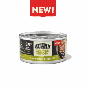 3oz*12 Acana Chunks in Broth Lamb & Kidney Grain Free Wet Cat Food | 379012NTH