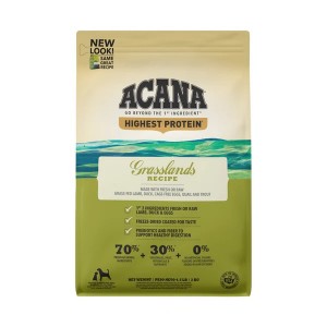 4.5lb Acana Highest Protein, Grasslands Grain Free Dry Dog Food | 648950MHS