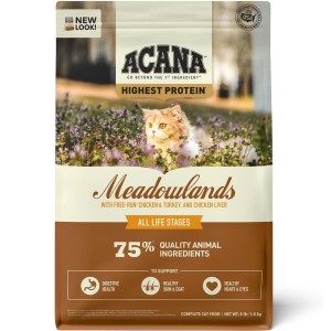 4lb Acana Highest Protein, Meadowlands Grain Free Dry Cat Food | 014792EDO