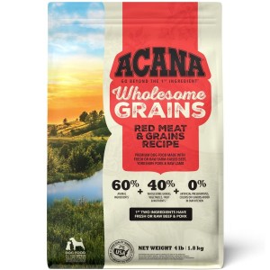 4lb Acana Wholesome Grains, Red Meat & Grains Dry Dog Food | 016952JND