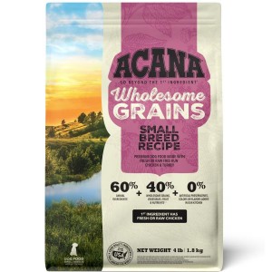 4lb Acana Wholesome Grains, Small Breed Dry Dog Food | 904637GTM