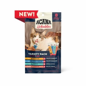 4oz*8 Acana Lickables, Variety Pack, Cat Treats Grain Free Cat Food Lickable Treats | 850629ERP