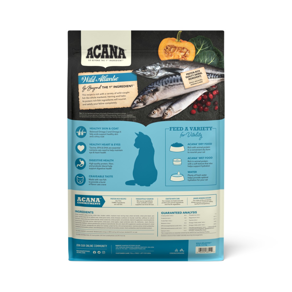 10lb Acana Highest Protein, Wild Atlantic Grain Free Dry Cat Food | 685173ICK