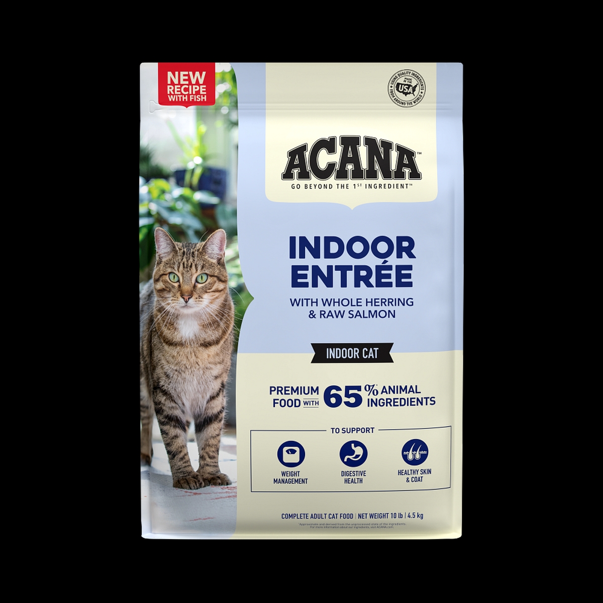 10lb Acana Indoor Entrée with Fish Grain Inclusive Dry Cat Food | 765238IKQ