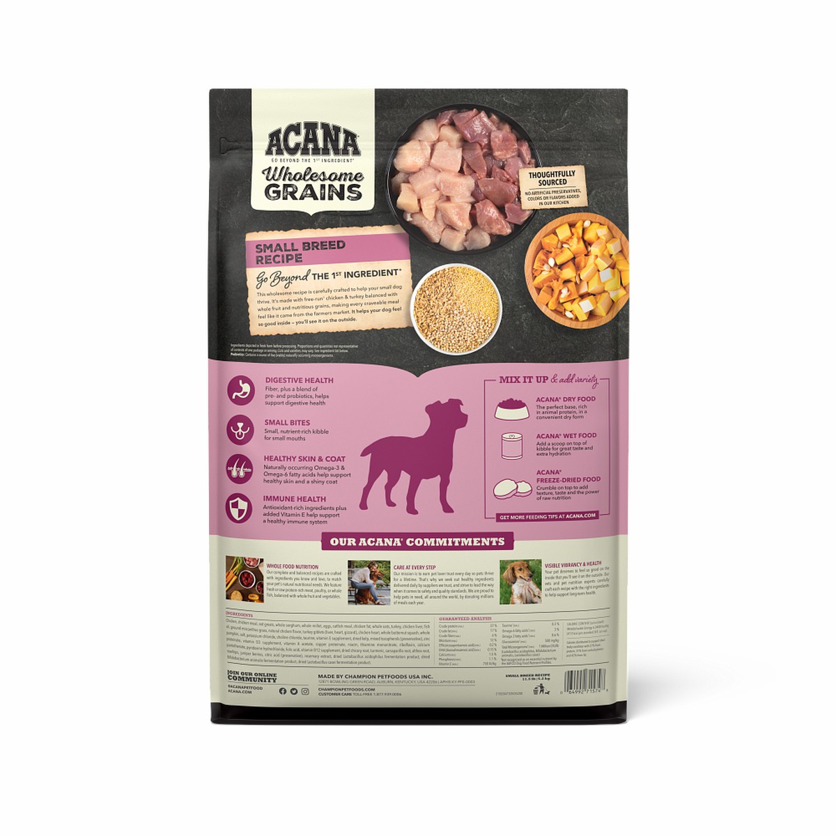 11.5lb Acana Wholesome Grains, Small Breed Dry Dog Food | 582490BFR