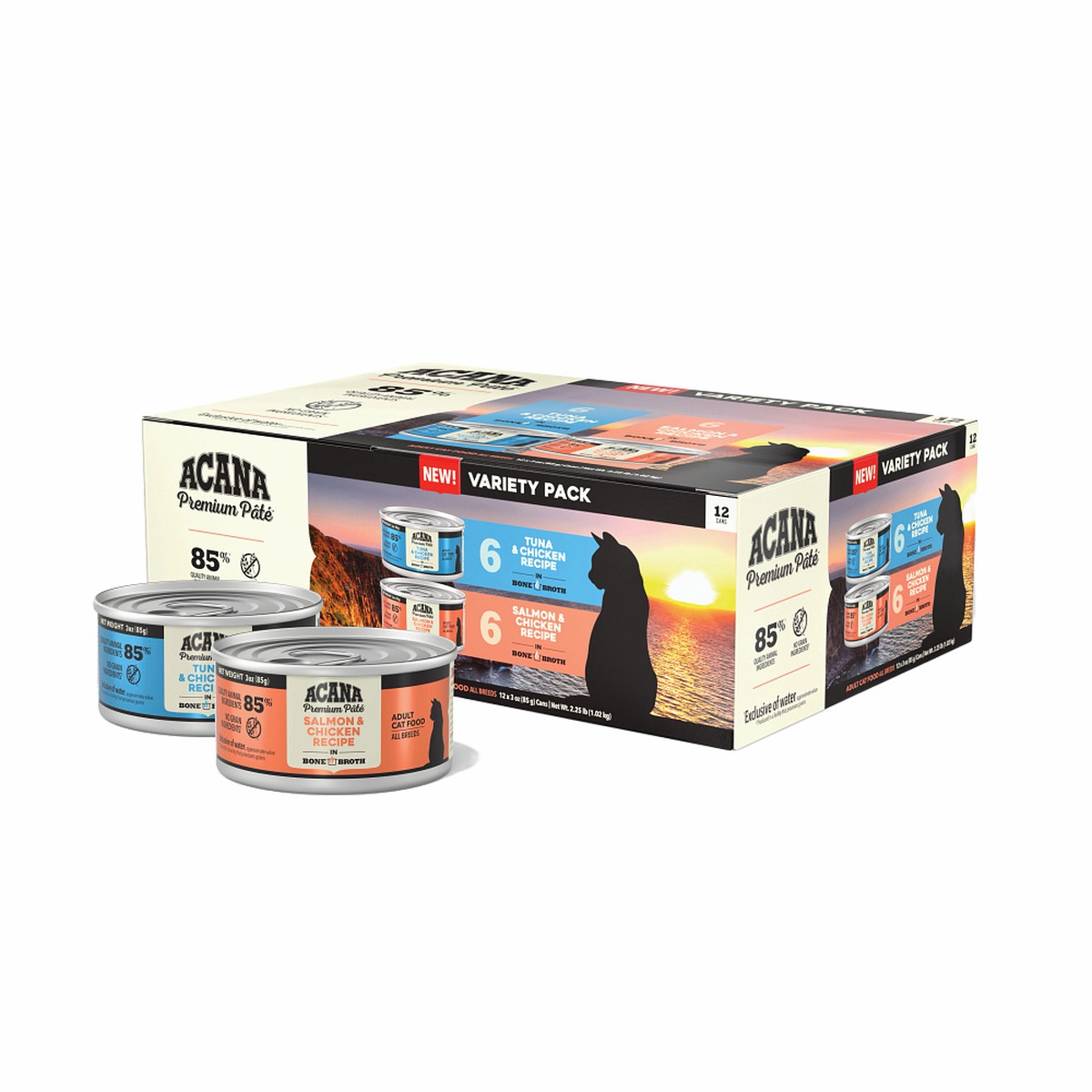 12*3oz Acana ACANA Premium Pâté, Variety Pack Grain Free Wet Cat Food | 043586KXV