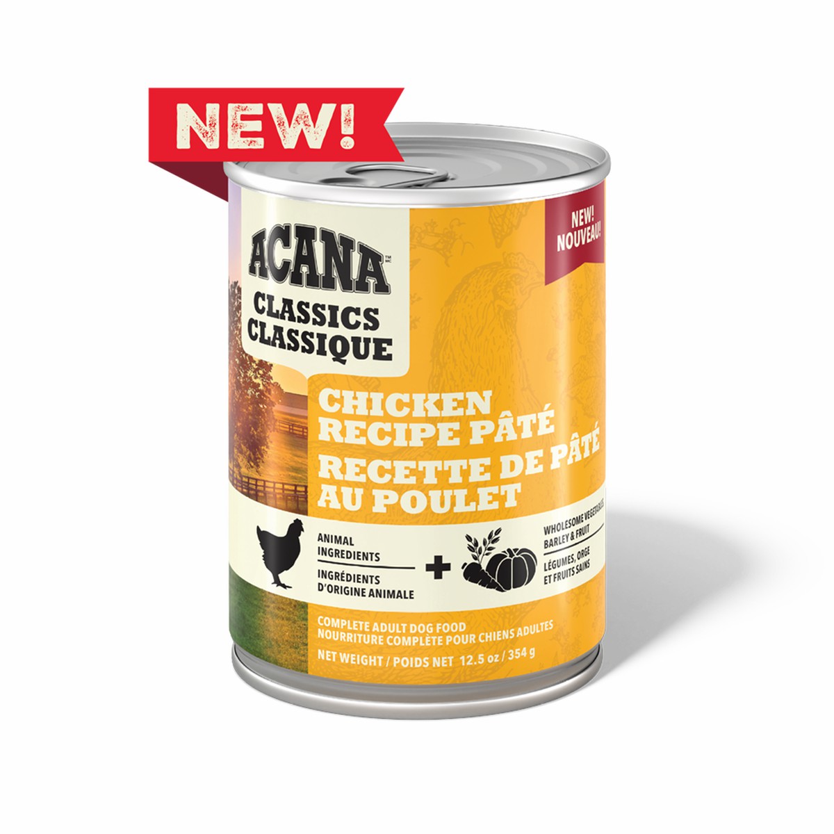 12.5oz*12 Acana Classics Pâté, Chicken Grain Inclusive Wet Dog Food | 783260IGQ