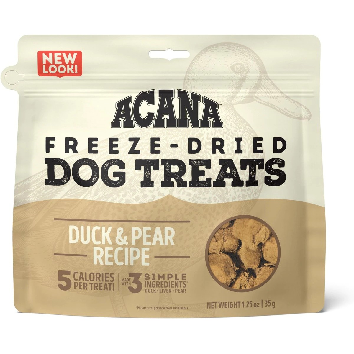 1.25oz Acana Duck & Pear Freeze-Dried Treats Limited Ingredients Grain Free Dog Food Freeze-Dried Dog Treats | 170293YOC