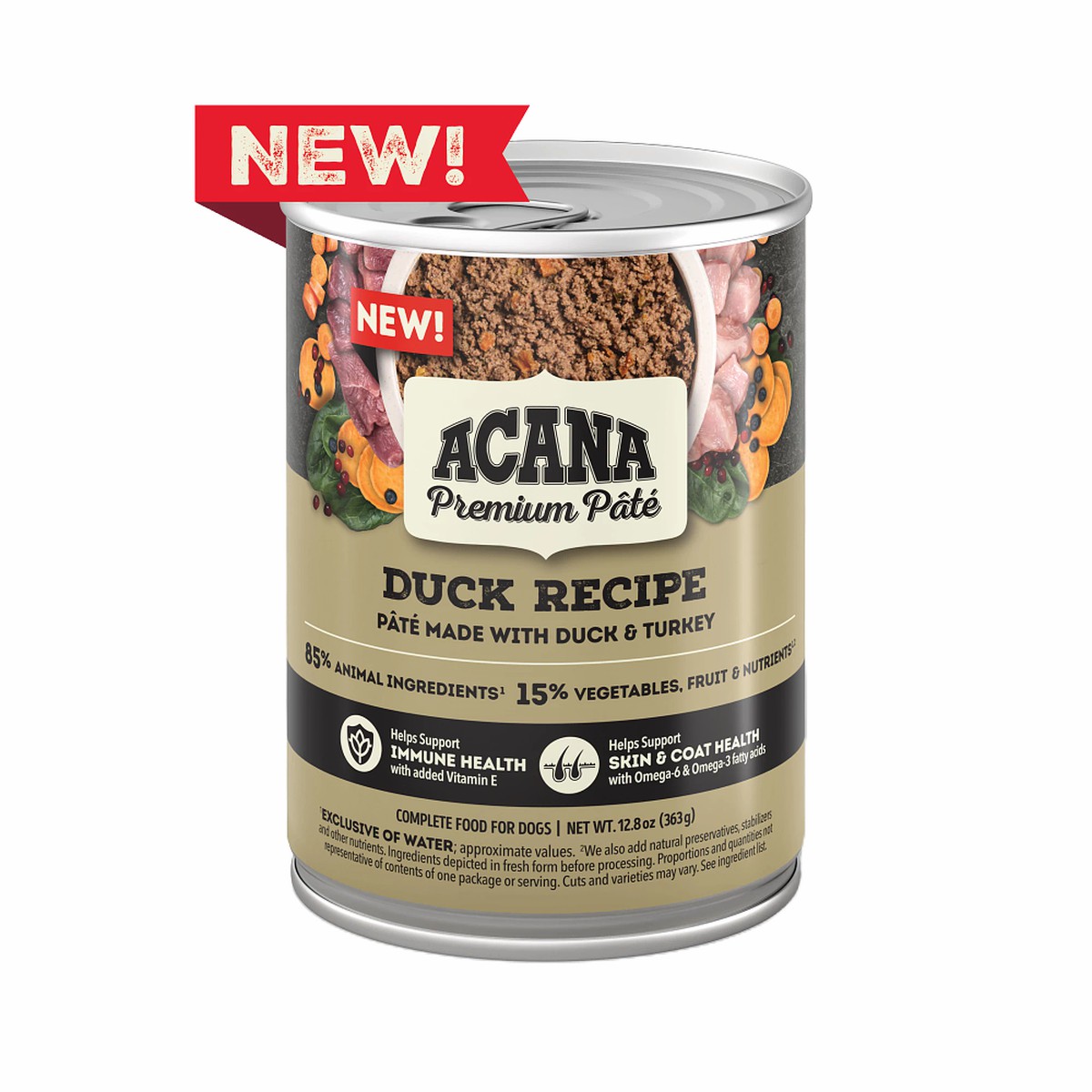 12.8oz*12 Acana ACANA PREMIUM PÂTÉ™, Duck Grain Free Wet Dog Food | 163548FDT