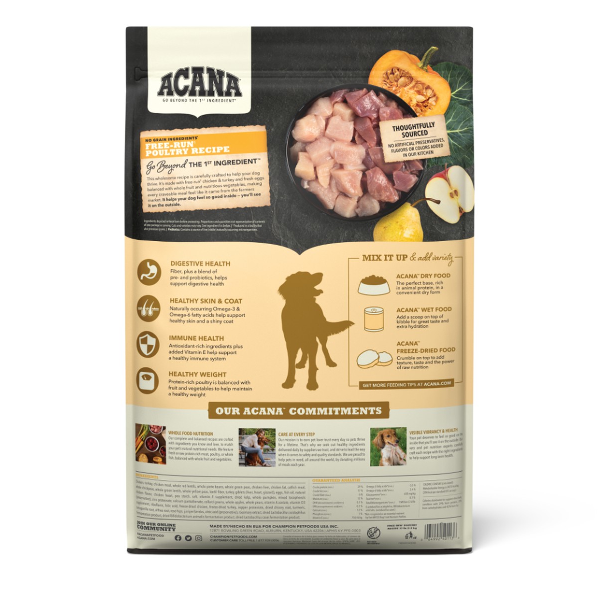 13lb Acana Free-Run Poultry Grain Free Dry Dog Food | 825603HSO