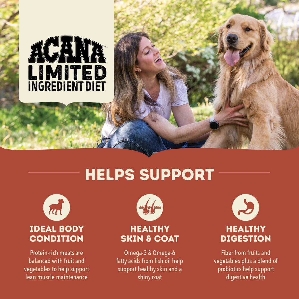 13lb Acana Singles, Beef & Pumpkin Limited Ingredients Grain Free Dry Dog Food | 735219UVS