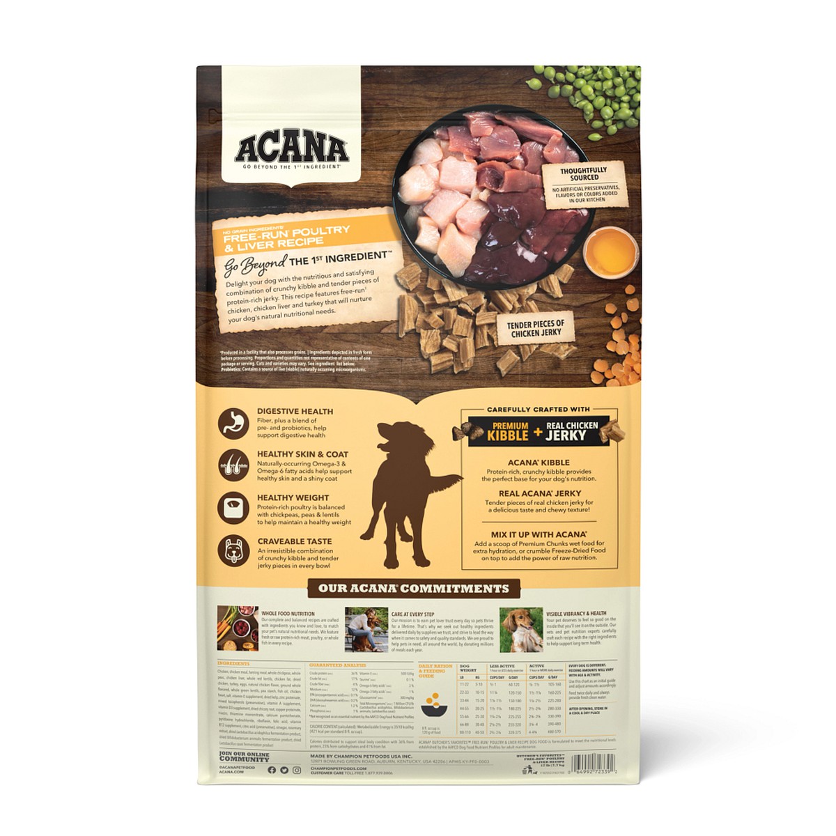 17lb Acana Butcher's Favorites™, Free-Run Poultry & Liver Grain Free High Protein Dry Dog Food | 827043QFJ