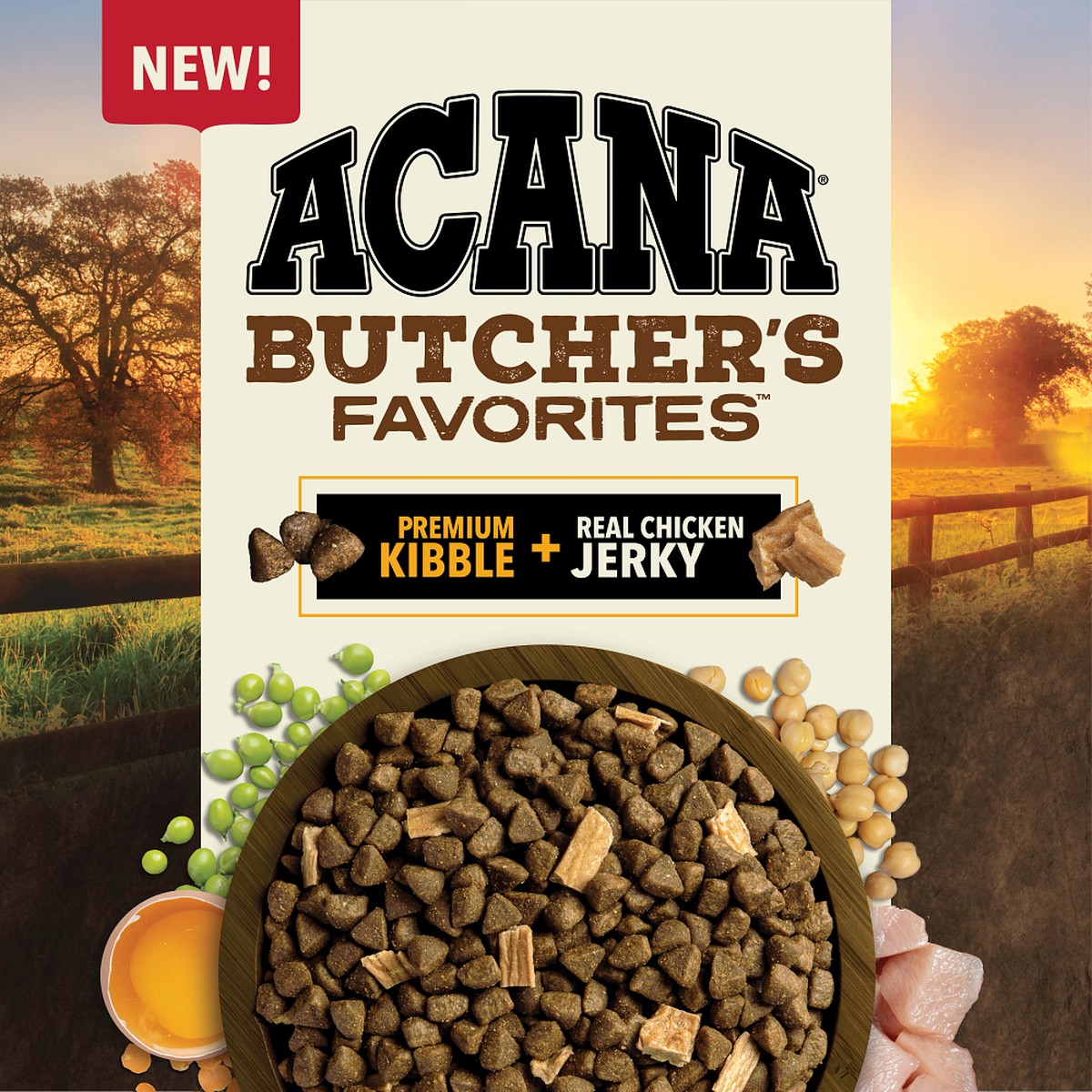 17lb Acana Butcher's Favorites™, Free-Run Poultry & Liver Grain Free High Protein Dry Dog Food | 827043QFJ