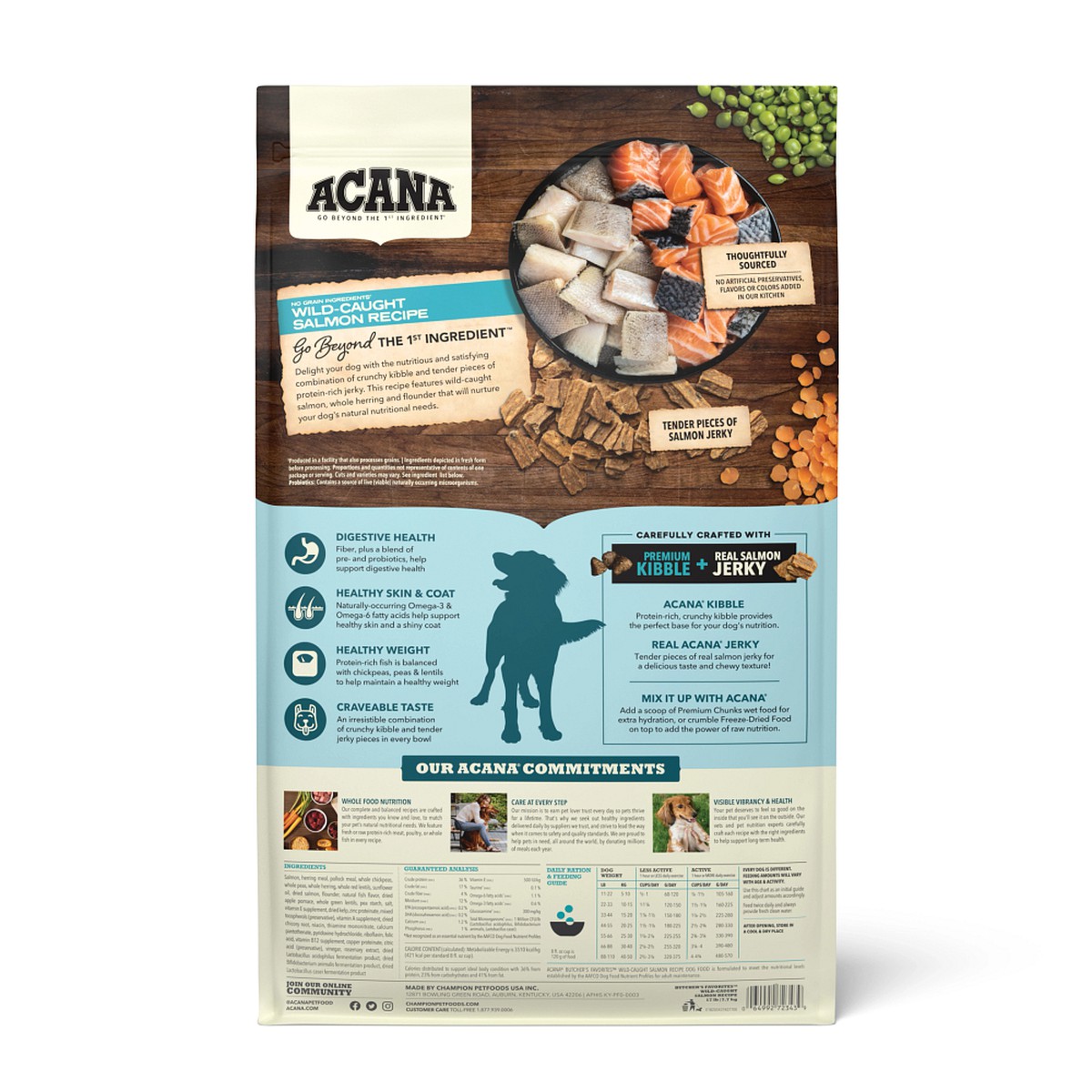 17lb Acana Butcher's Favorites™, Wild-Caught Salmon Grain Free High Protein Dry Dog Food | 058263VGY