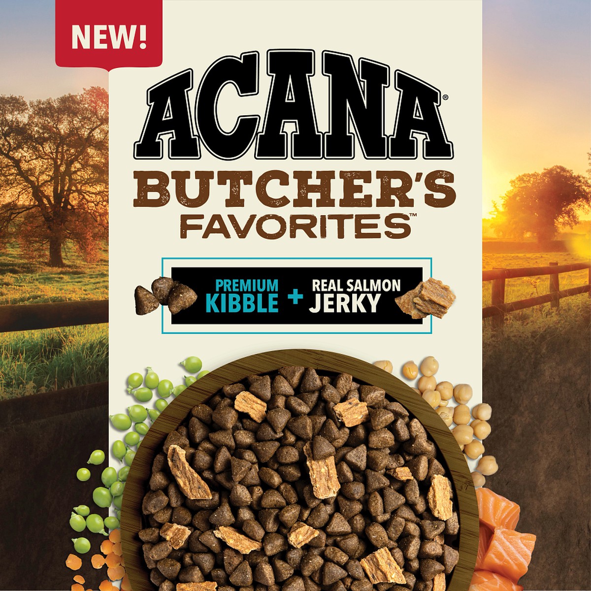 17lb Acana Butcher's Favorites™, Wild-Caught Salmon Grain Free High Protein Dry Dog Food | 058263VGY