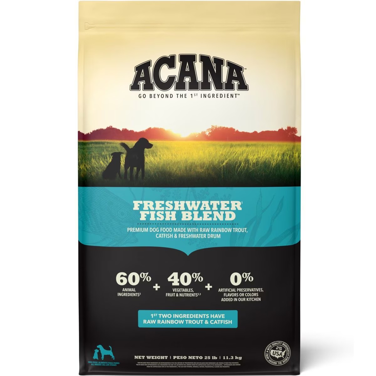 25lb Acana Freshwater Fish Blend Grain Free Dry Dog Food | 349086JDG