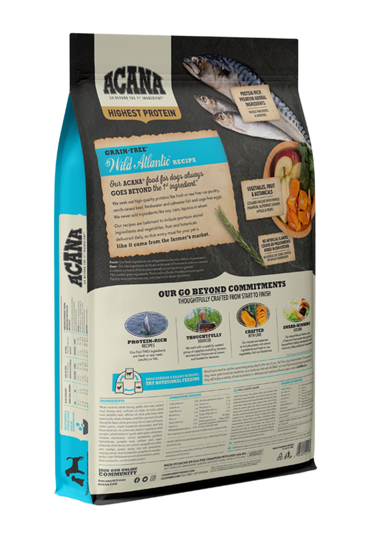 25lb Acana Highest Protein, Wild Atlantic Grain Free Dry Dog Food | 068271TQY