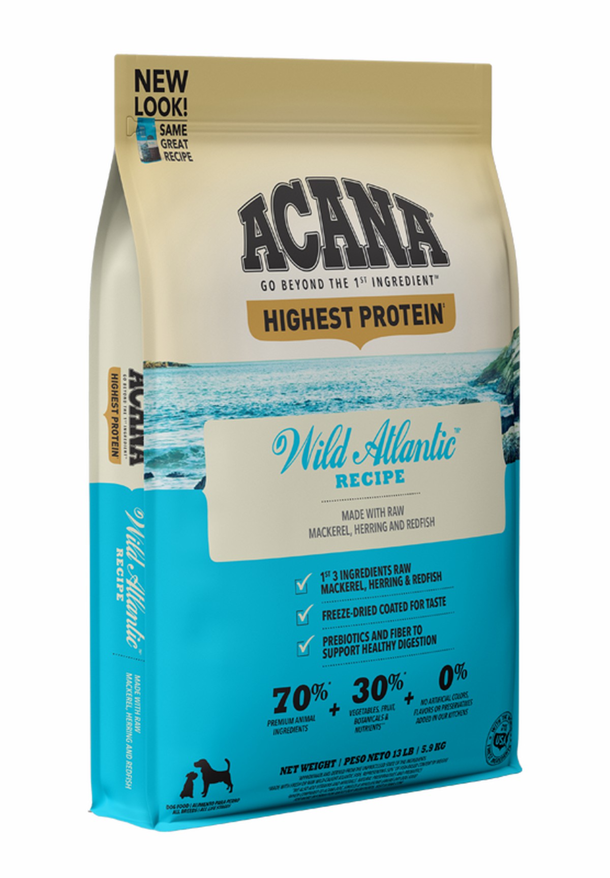 25lb Acana Highest Protein, Wild Atlantic Grain Free Dry Dog Food | 068271TQY