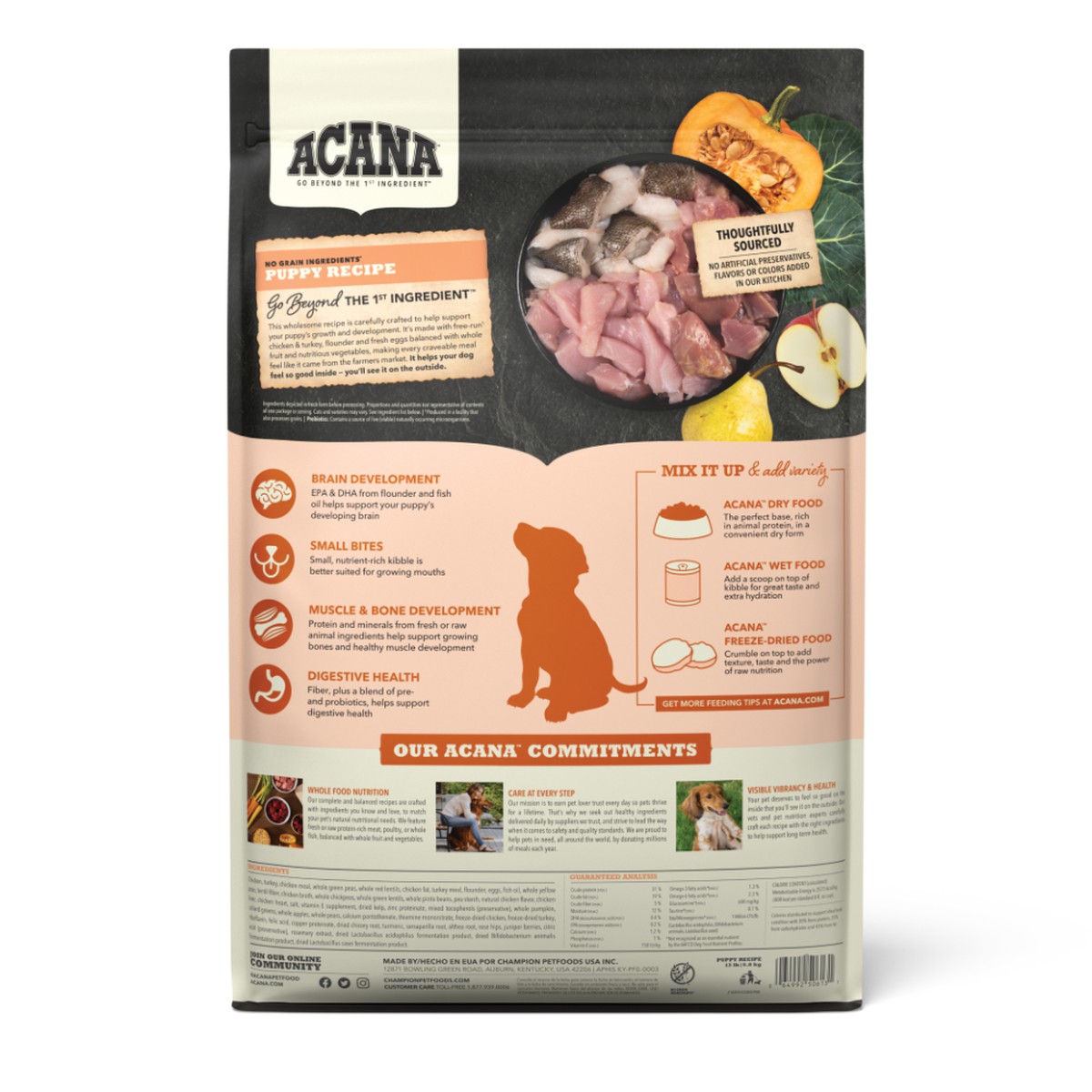 25lb Acana Puppy Grain Free Dry Dog Food | 975321WLY