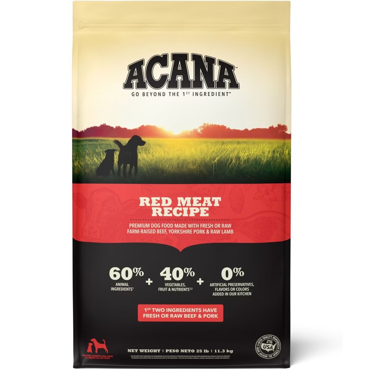 25lb Acana Red Meat Grain Free Dry Dog Food | 482091GXR