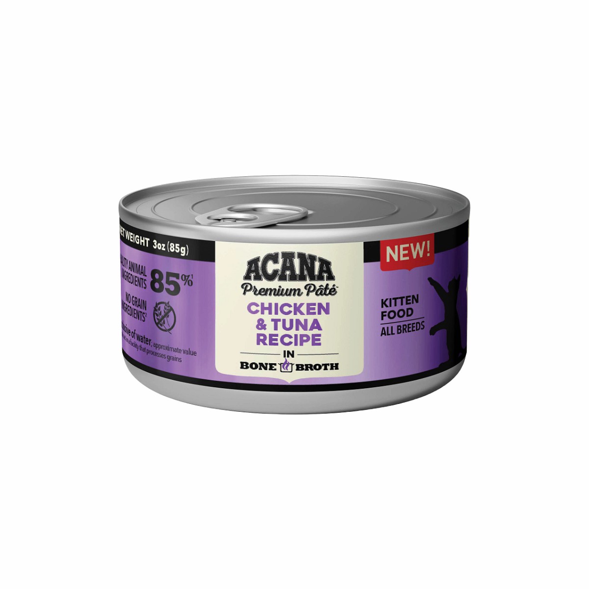 3oz*12 Acana ACANA Premium Pâté, Chicken & Tuna Kitten Grain Free Wet Cat Food | 789614HXE