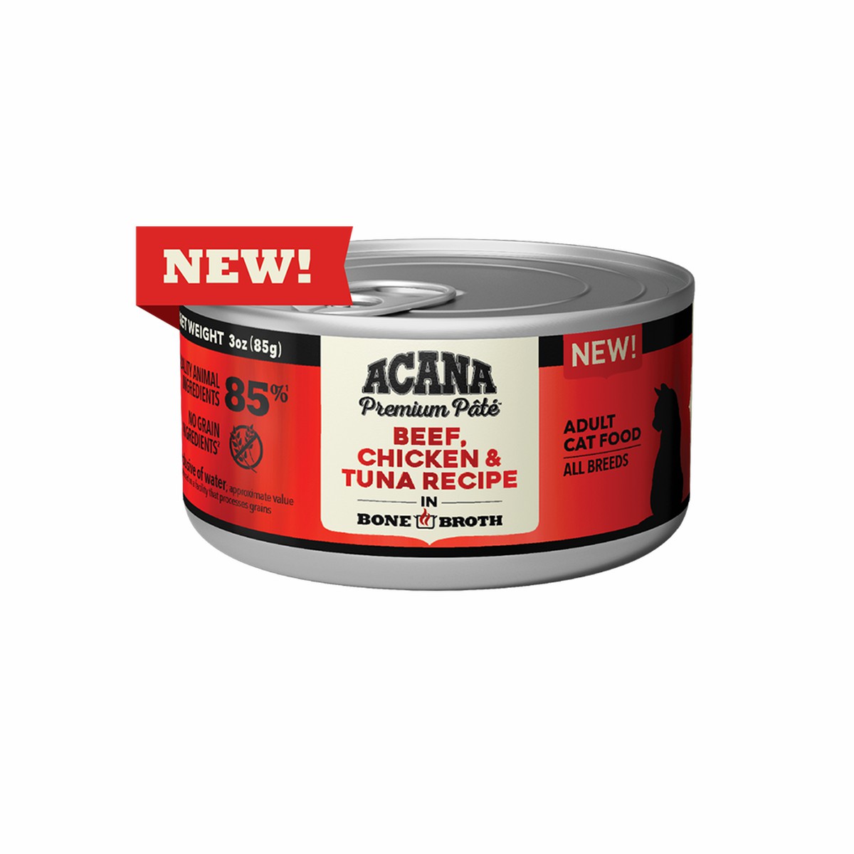 3oz*24 Acana ACANA Premium Pâté, Beef, Chicken & Tuna Grain Free Wet Cat Food | 823164IML