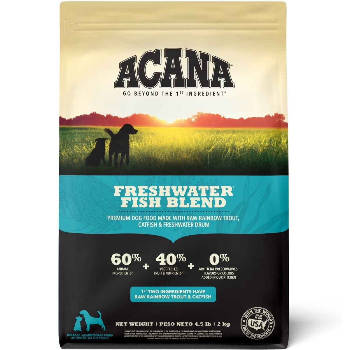 4.5lb Acana Freshwater Fish Blend Grain Free Dry Dog Food | 439750ELK