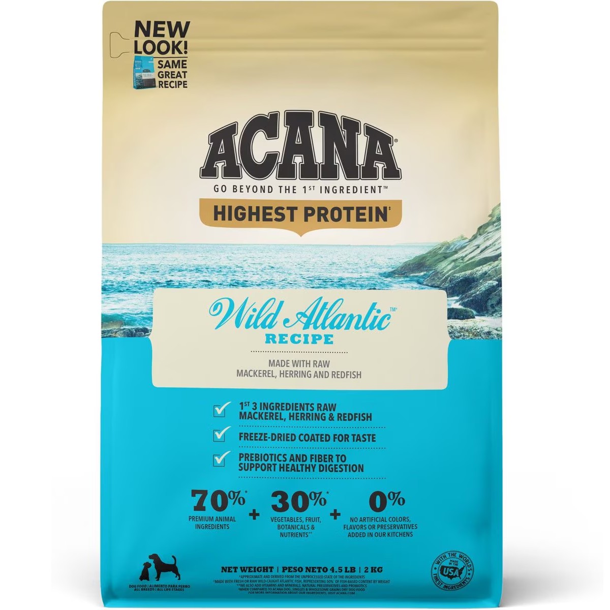 4.5lb Acana Highest Protein, Wild Atlantic Grain Free Dry Dog Food | 532917ERH