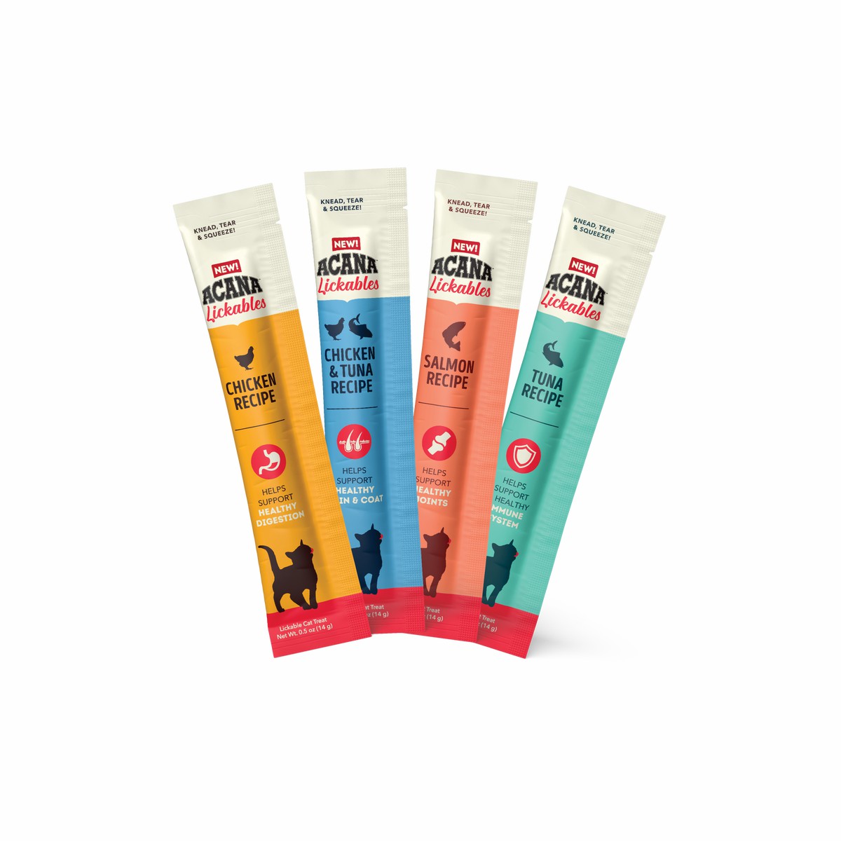 4oz*8 Acana Lickables, Variety Pack, Cat Treats Grain Free Cat Food Lickable Treats | 850629ERP