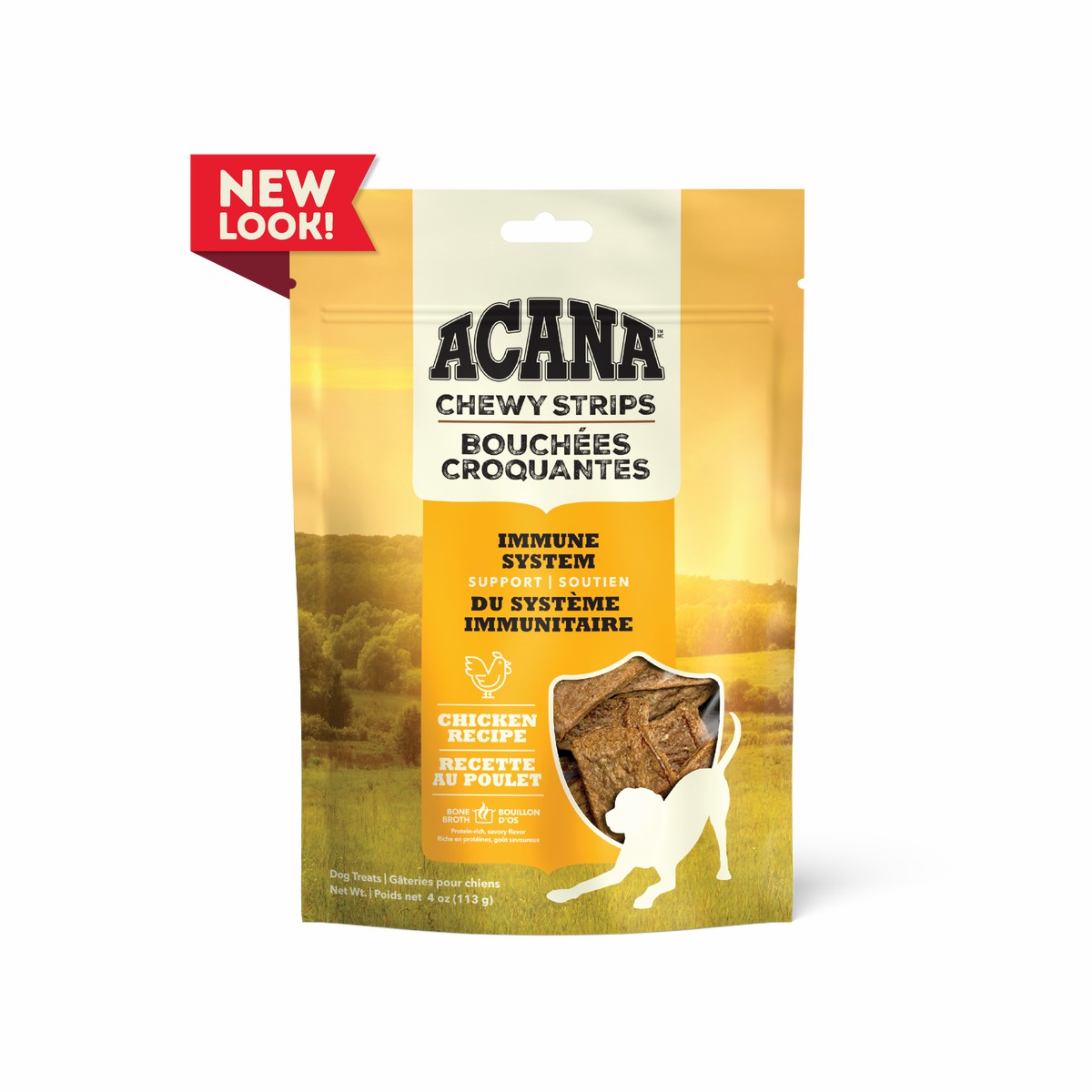 4oz Acana Chewy Strips, Chicken Grain Free Dog Food Soft & Chewy Treats | 250379QBT