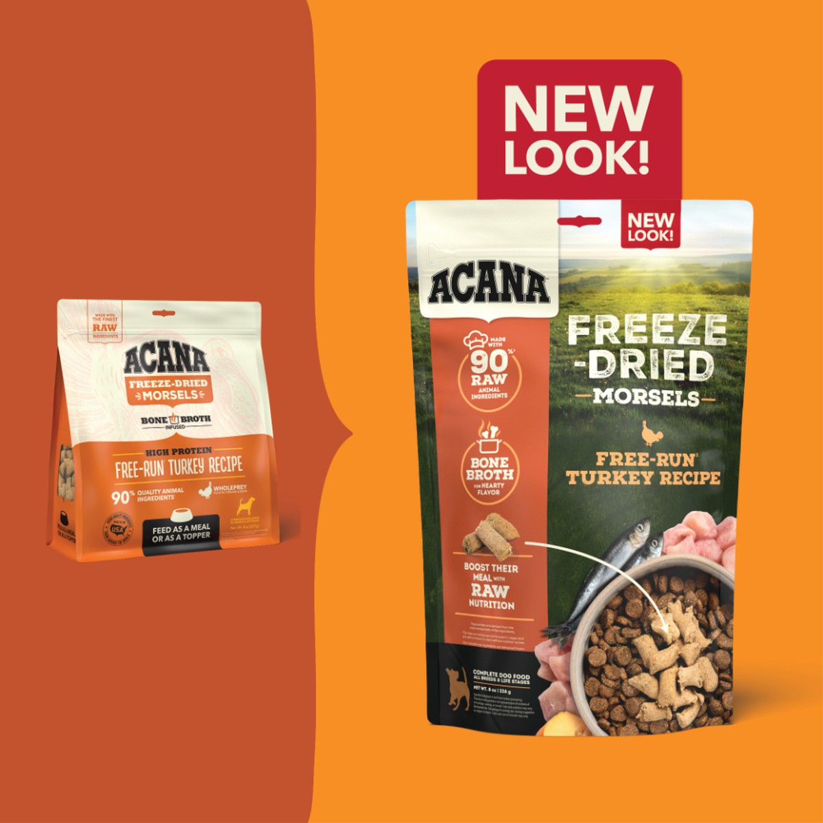 8oz Acana Freeze-Dried Food, Turkey, Morsels Grain Free Dog Food Freeze-Dried Food | 026378GPL